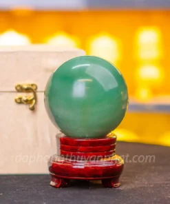 Quả Cầu Thạch Anh Xanh - Fluorite Xanh - 1,28kg - 9,5cm M05492