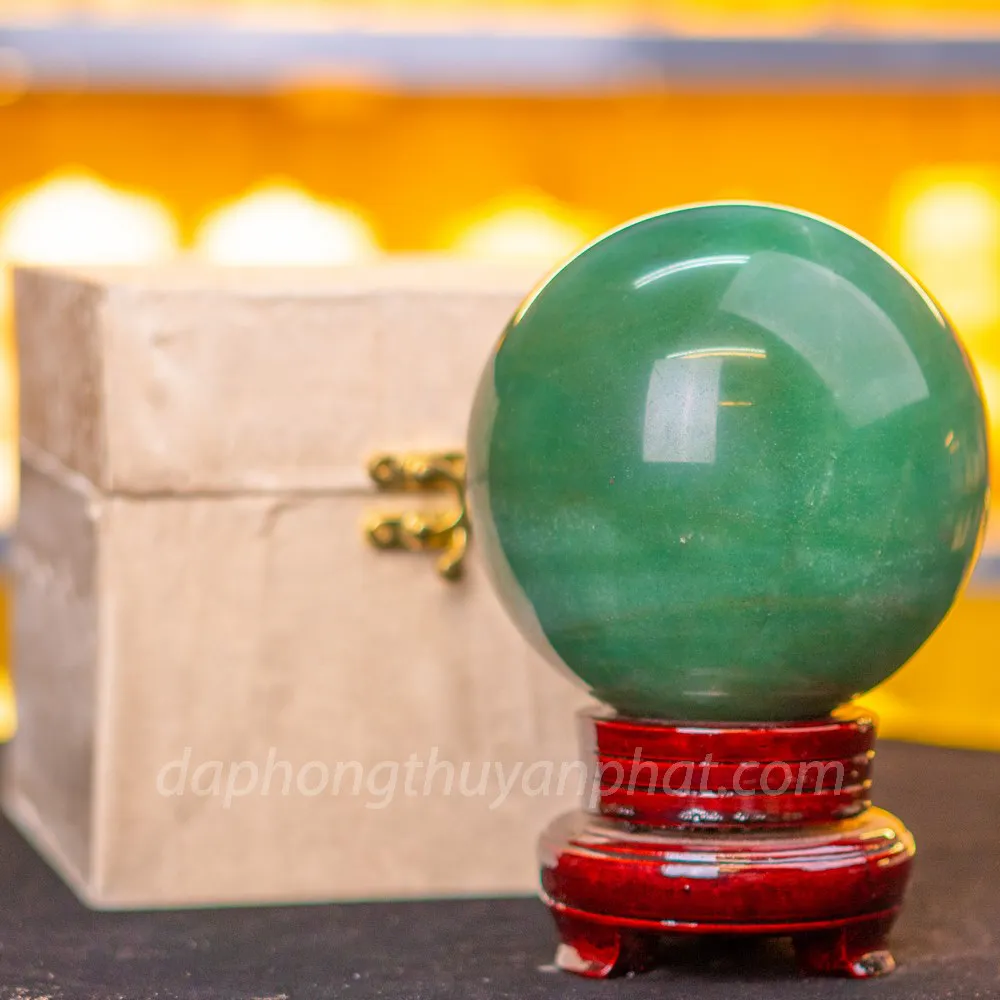 Quả Cầu Thạch Anh Xanh - Fluorite Xanh - 2,55kg - 12cm M05493