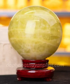 Quả Cầu Phong Thủy Đá Thạch Anh Vàng 6.13kg, 16cm - M197711