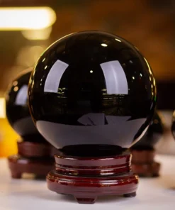 Quả Cầu Đá Nùi Lửa Đen | Đá Obsidian Đen 8,61kg - M21924