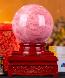 Quả Cầu Phong Thủy Đá Thạch Anh Hồng 6B - 6,92kg - M2890692