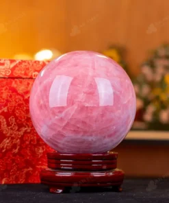 Quả Cầu Phong Thủy Đá Thạch Anh Hồng 6B - 6,92kg - M2890692