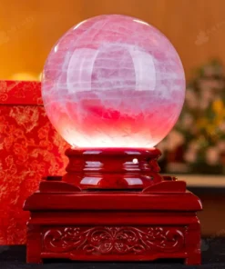 Quả Cầu Phong Thủy Đá Thạch Anh Hồng 6B - 6,92kg - M2890692