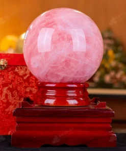 Quả Cầu Phong Thủy Đá Thạch Anh Hồng 6B - 10,37kg - M28901037