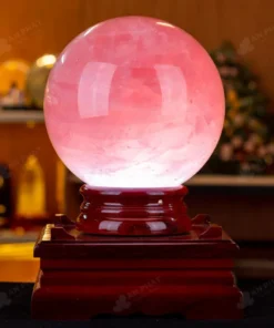 Quả Cầu Phong Thủy Đá Thạch Anh Hồng 6B - 13,86kg - M28901386