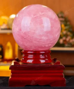 Quả Cầu Phong Thủy Đá Thạch Anh Hồng 6B - 13,86kg - M28901386