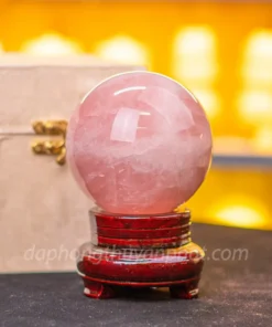 Quả Cầu Phong Thuỷ Thạch Anh Hồng 1.3kg - M23817