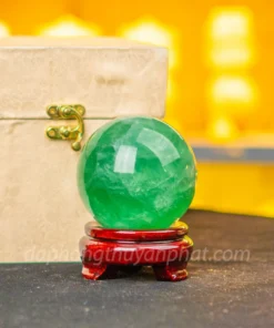 Quả Cầu Thạch Anh Xanh - Fluorite Xanh - 0,9kg - 8cm - M227212