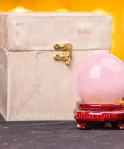 Quả Cầu Thạch Anh Hồng 0,6kg, Quà Tặng Phong Thủy - M0573