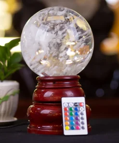 Quả Cầu Phong Thủy Màu Trắng | Đá Núi Lửa Trắng 4.88kg - M21637