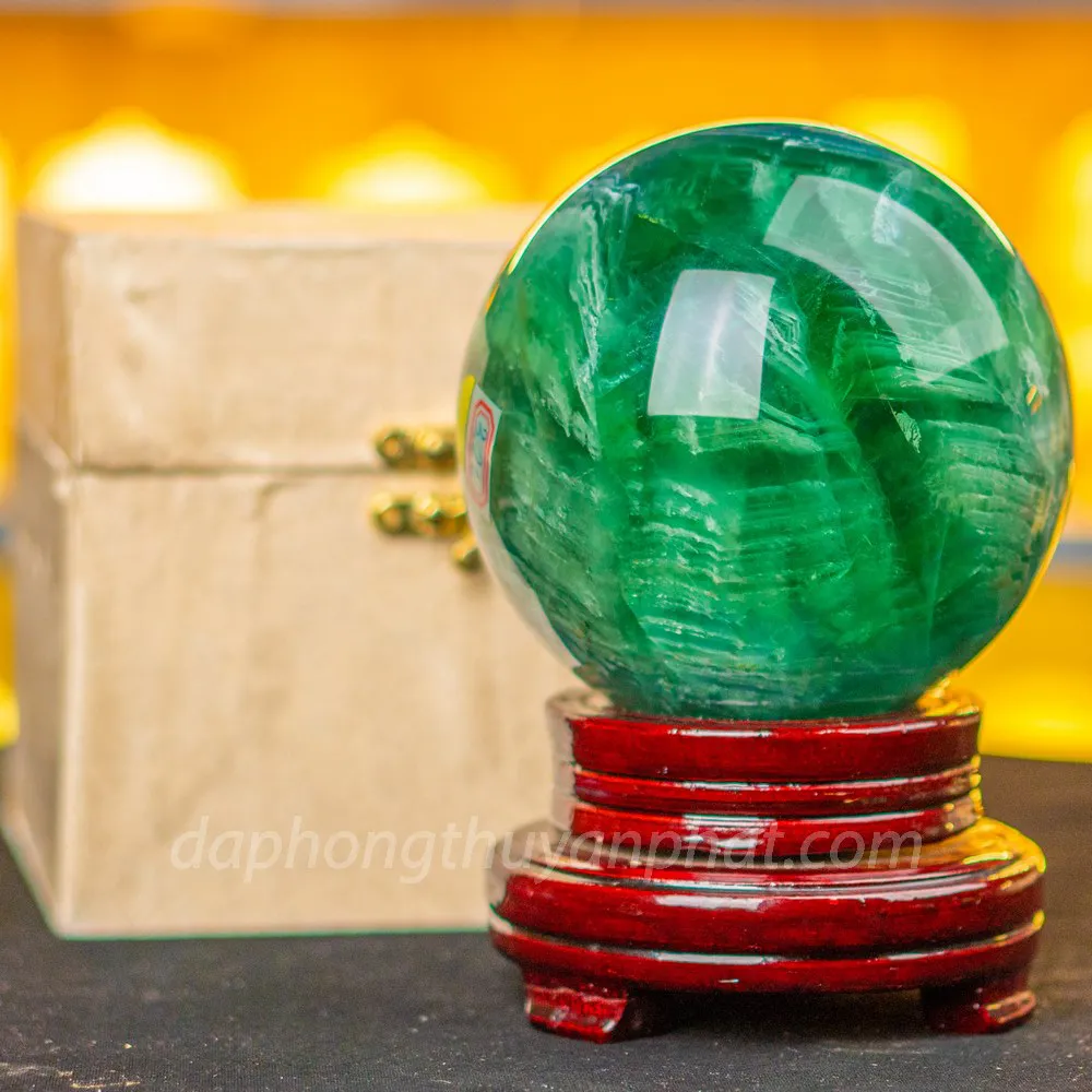 Quả Cầu Thạch Anh Xanh - Fluorite Xanh - 3,26kg - M22728