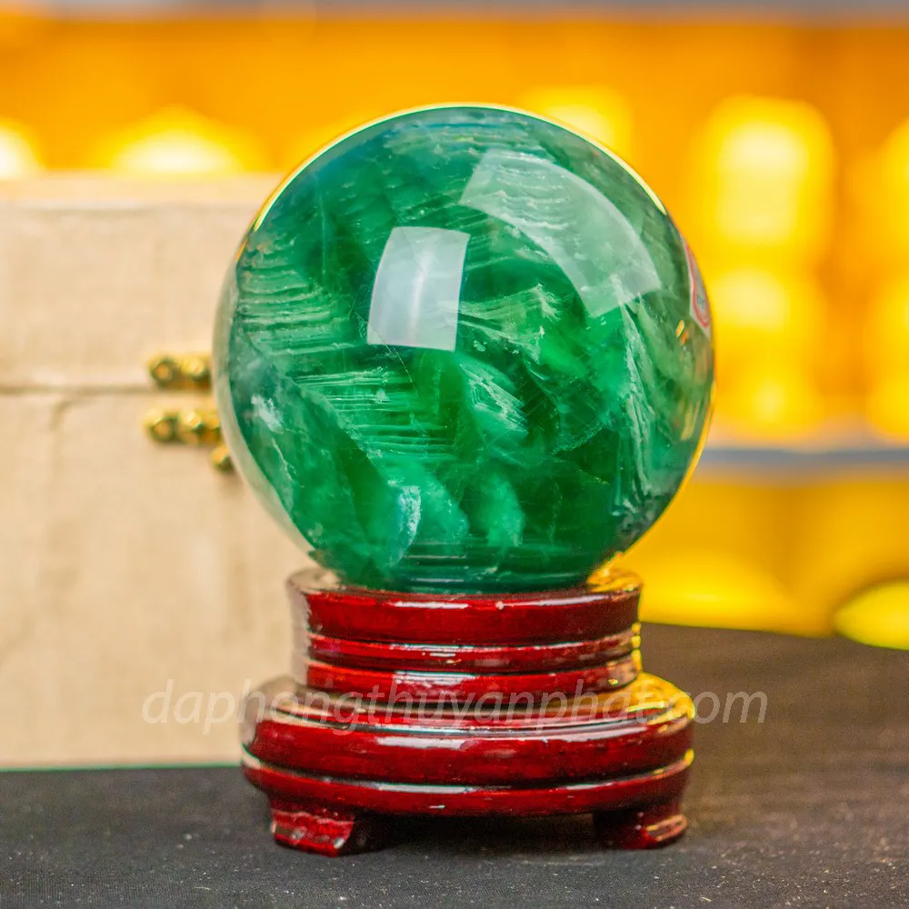 Quả Cầu Thạch Anh Xanh - Fluorite Xanh - 3,26kg - M22728