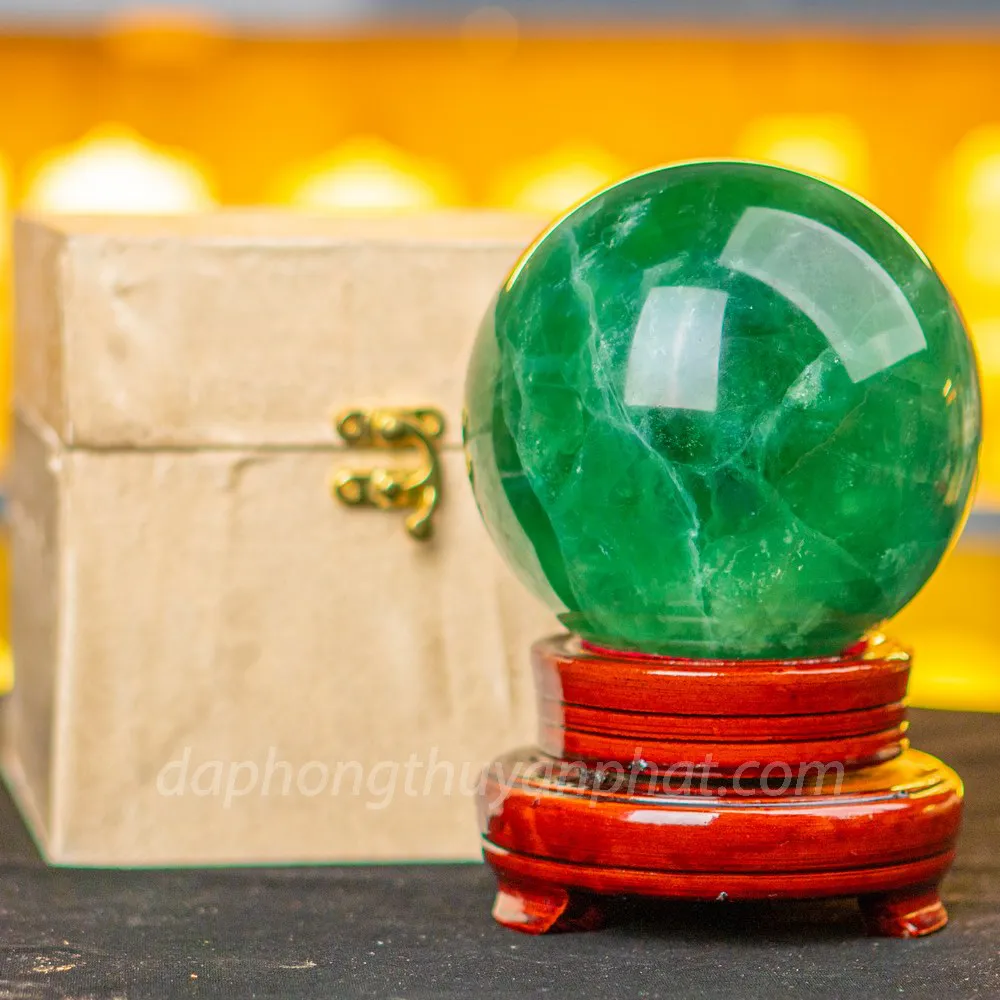 Quả Cầu Thạch Anh Xanh - Fluorite Xanh - 2,86Kg - M2722