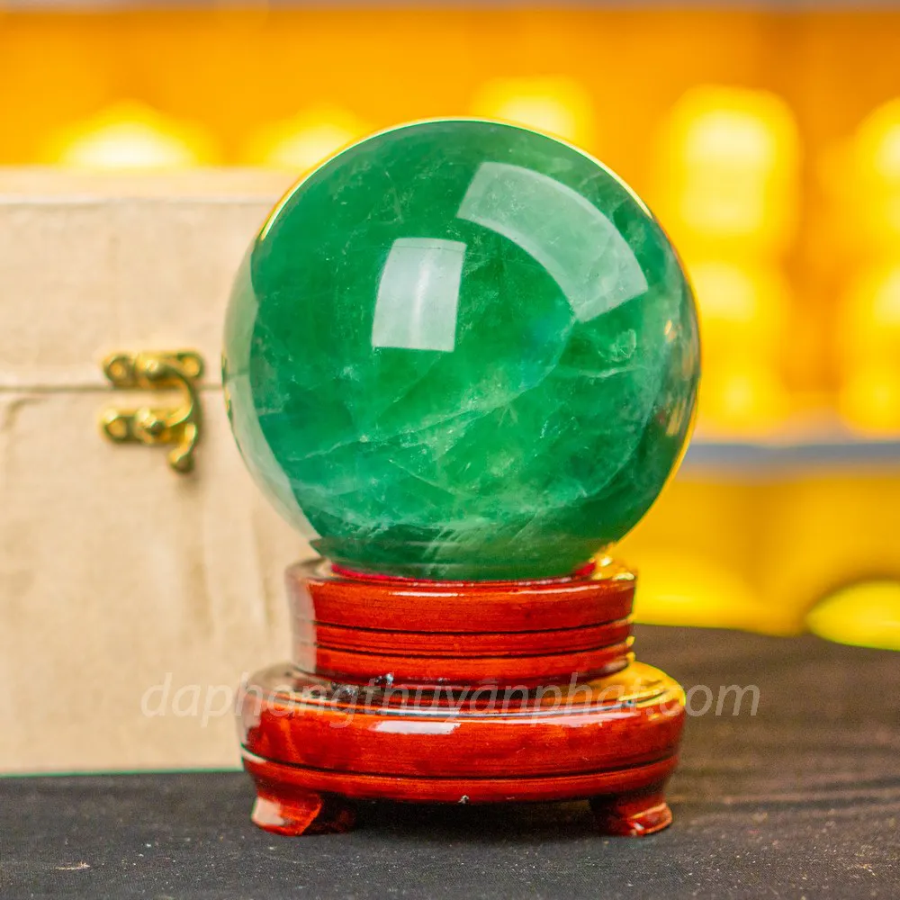 Quả Cầu Thạch Anh Xanh - Fluorite Xanh - 2,86Kg - M2722