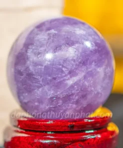 Qủa Cầu Đá Phong Thủy Thạch Anh Tím - 0,54kg - 7,5cm M25984