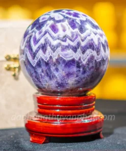 Qủa Cầu Đá Phong Thủy Thạch Anh Tím - 2,7kg - 12,5cm M25988