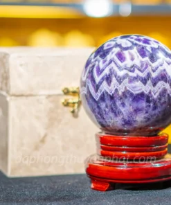 Qủa Cầu Đá Phong Thủy Thạch Anh Tím - 2,7kg - 12,5cm M25988