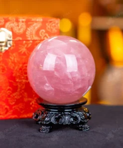 Quả Cầu Phong Thủy Đá Thạch Anh Hồng - 0,67kg - M2381067