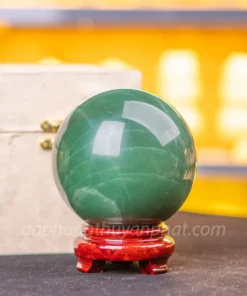 Quả Cầu Thạch Anh Xanh - Fluorite Xanh - 0,85kg - 8,5cm M05490