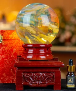 Quả Cầu Đá Núi Lửa Vàng - 2,03kg - M2155203