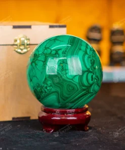 Quả Cầu Phong Thủy Đá Lông Công 2.81Kg - 11.3cm M2729