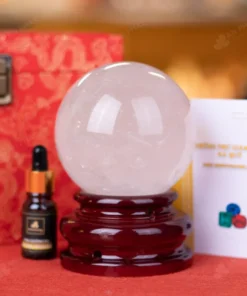 Quả Cầu Phong Thủy Đá Thạch Anh Trắng - 1,25Kg - M2824125