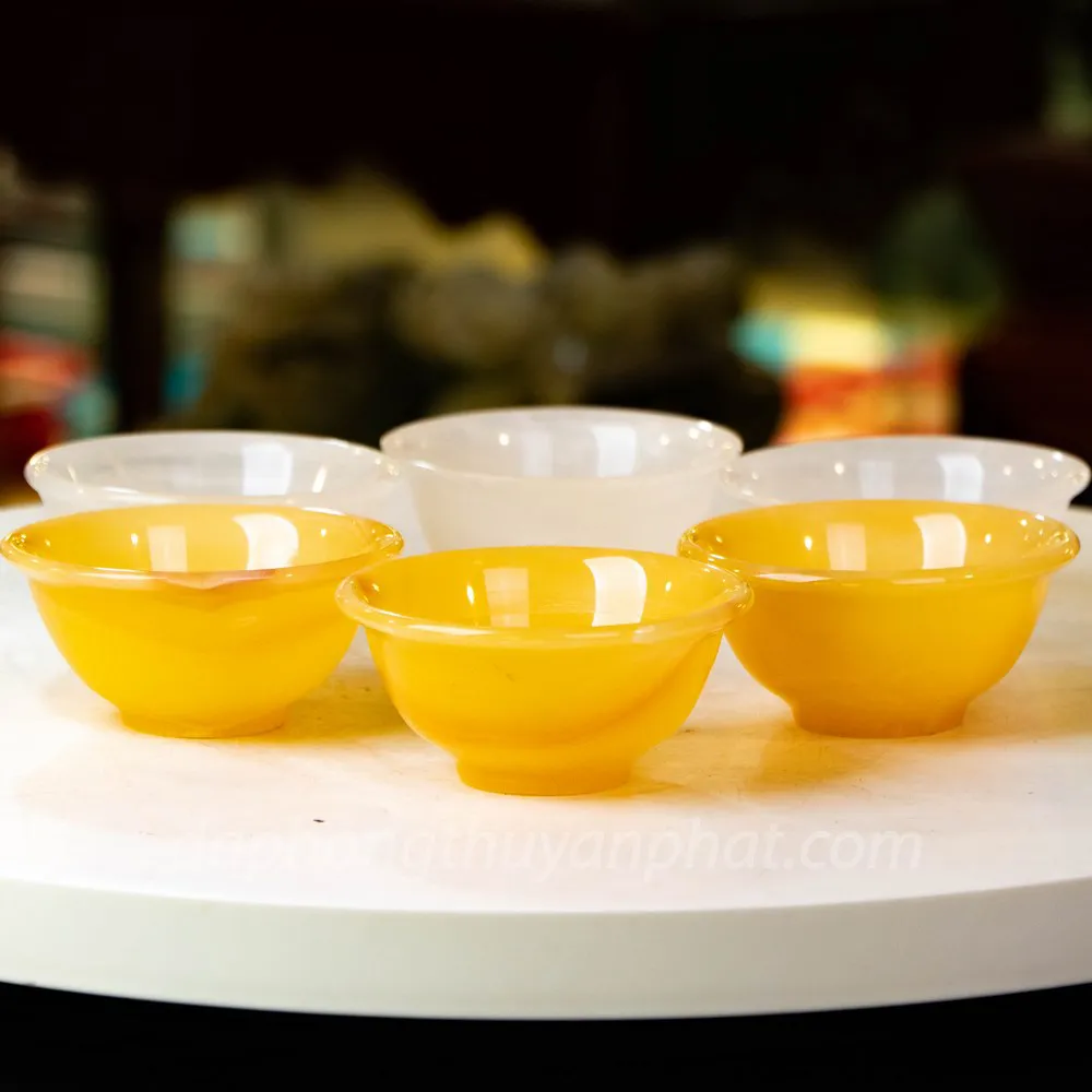 Bát Thờ Ngọc Hoàng Long, Ngọc Unit trắng - M1612, M1599