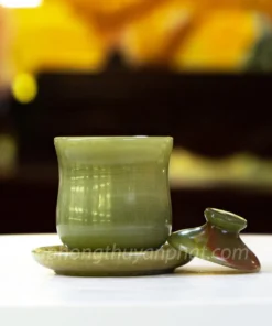 Độc Ẩm Trà Cao Cấp Bằng Chất Liệu Ngọc Hoàng Long, Ngọc Onyx Trắng, Xanh - M2160