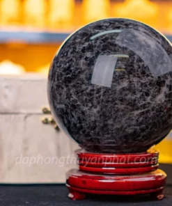 Quả Cầu Phong Thủy Đá Thạch Anh Đen - 8,66kg - 18cm - M26029