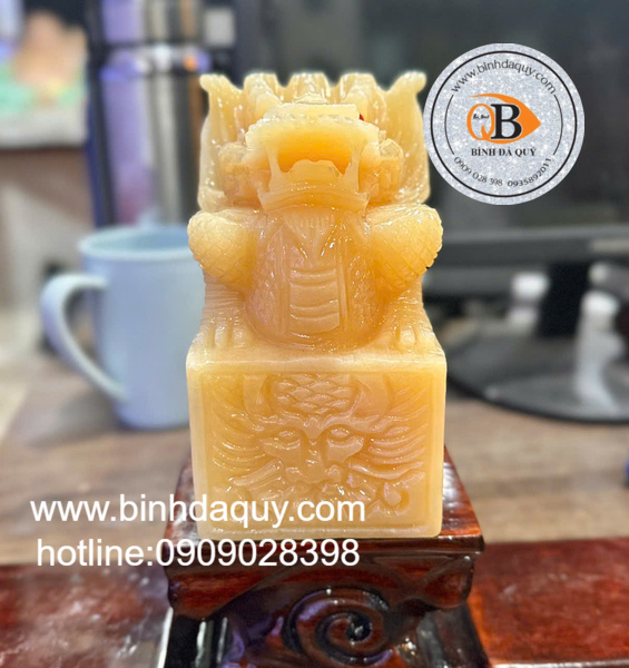 Ấn Rồng Phong Thuỷ Ngọc Hoàng Long 15Cm