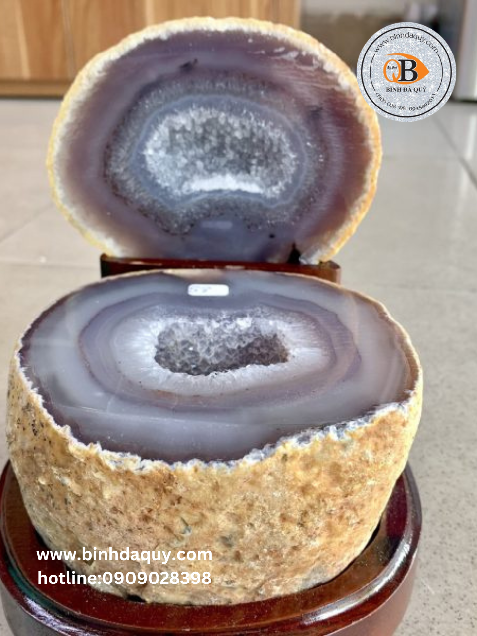 Bát tụ bảo mã não | bát tụ bảo phong thủy 2.83kg - Ảnh 3