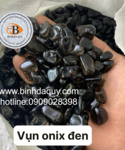 Đá Vụn Obsidian Đen Bóng