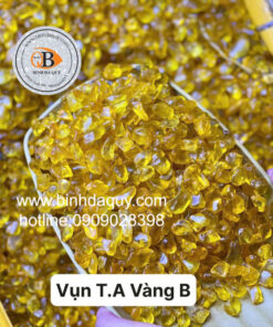 Đá Vụn Thạch Anh Vàng Bóng