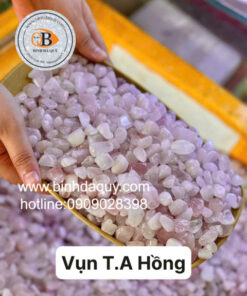 Đá Vụn Thạch Anh Hồng Bóng