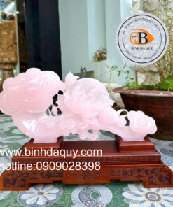 Gậy Như Ý Thạch Anh Hồng 18cm