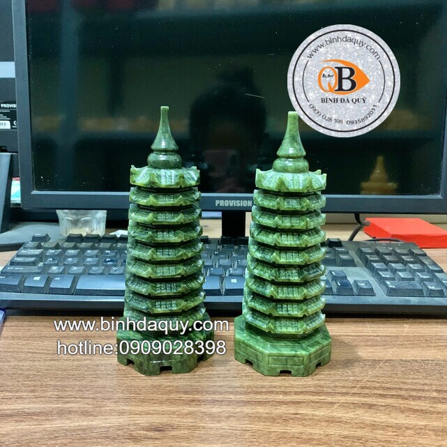 Tháp Văn Xương Thạch Anh Xanh - 1,04kg - Ảnh 2