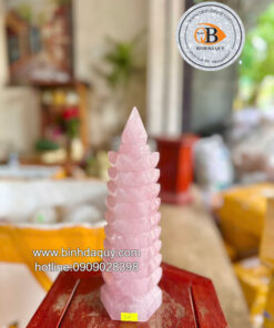 Tháp Văn Xương Thạch Anh Hồng - 2,18kg