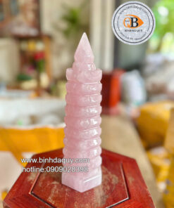 Tháp Văn Xương Thạch Anh Hồng - 1,03kg