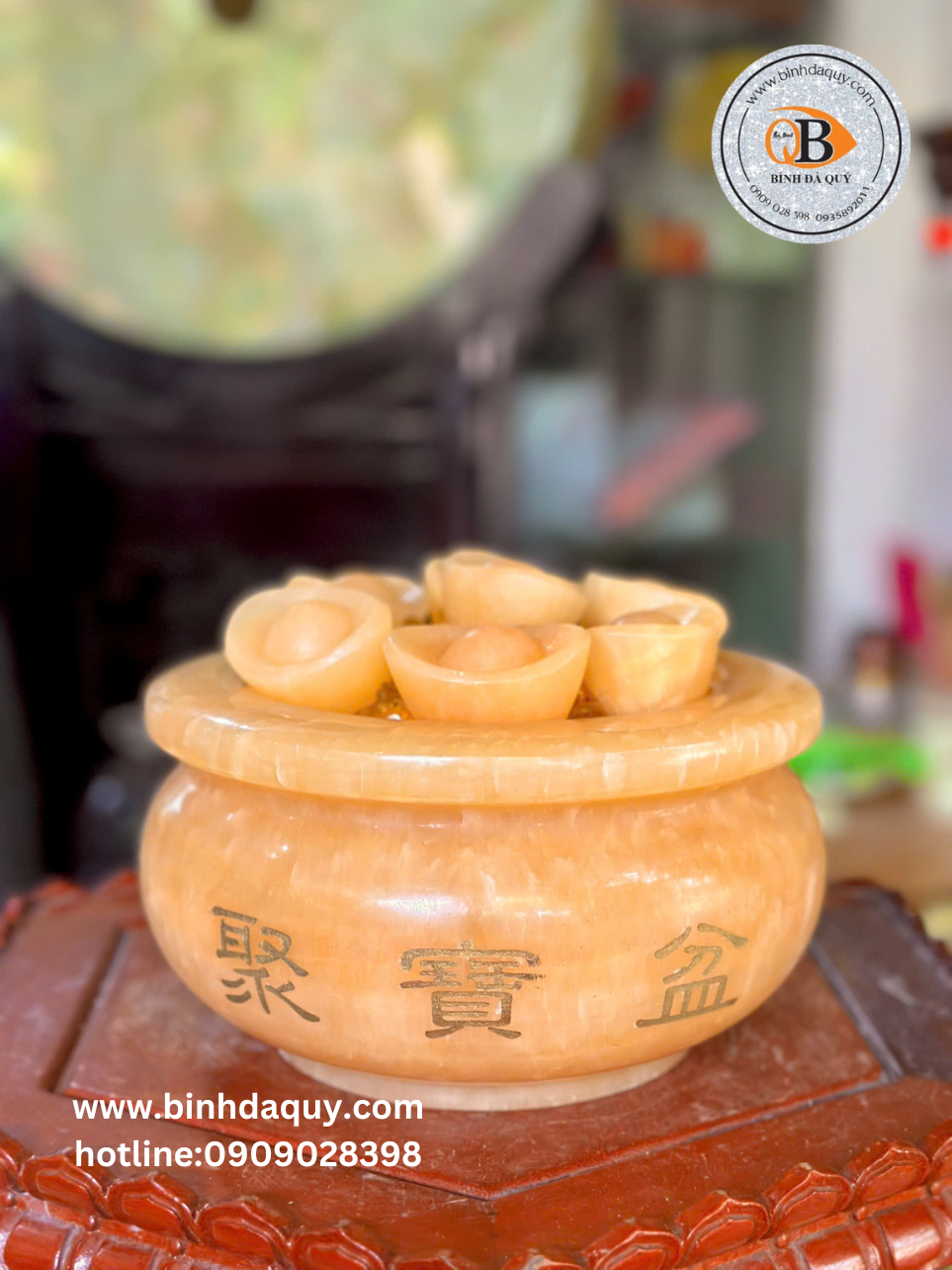 Bát Tụ Bảo Ngọc Hoàng Long - 20cm