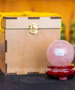 Qủa cầu thạch anh hồng | cầu thạch anh hồng 0.48kg - M1479