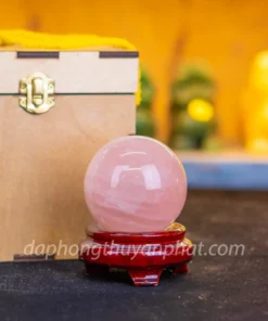 Qủa cầu thạch anh hồng | cầu thạch anh hồng 0.48kg - M1479