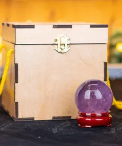 Quả cầu thạch anh tím | cầu thạch anh tím 0.28kg - 6cm - M2649