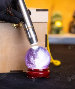 Quả cầu thạch anh tím | cầu thạch anh tím 0.28kg - 6cm - M2649