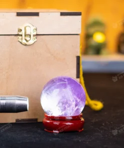 Quả cầu thạch anh tím | cầu thạch anh tím 0.28kg - 6cm - M2649