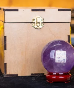 Quả cầu thạch anh tím | cầu thạch anh tím 0.58kg - 7.5cm - M2649