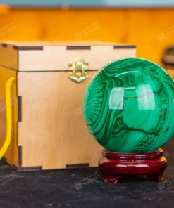 Quả Cầu Phong Thủy Đá Lông Công 2.81Kg - 11.3cm M2729