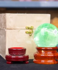 Quả Cầu Thạch Anh Xanh - Fluorite Xanh Trong Thấu Quang VIP 0.93kg - 8.5cm M26500930