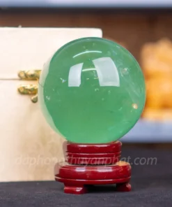 Quả Cầu Thạch Anh Xanh - Fluorite Xanh Trong Thấu Quang VIP 1.72kg - 10cm M2650172