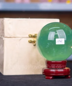 Quả Cầu Thạch Anh Xanh - Fluorite Xanh Trong Thấu Quang VIP 1.72kg - 10cm M2650172