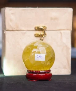 Quả Cầu Phong Thủy Đá Thạch Anh Vàng 0.46kg - 7cm M26062